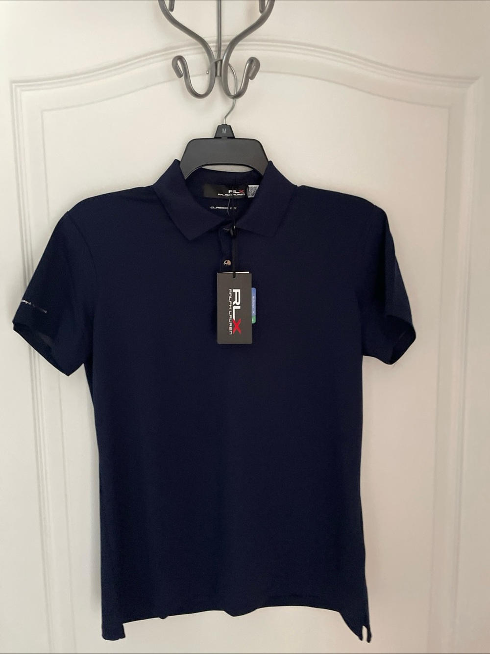 RLX Ralph Lauren Women Polo Shirt S Navy Classic Fit Golf Core NWT